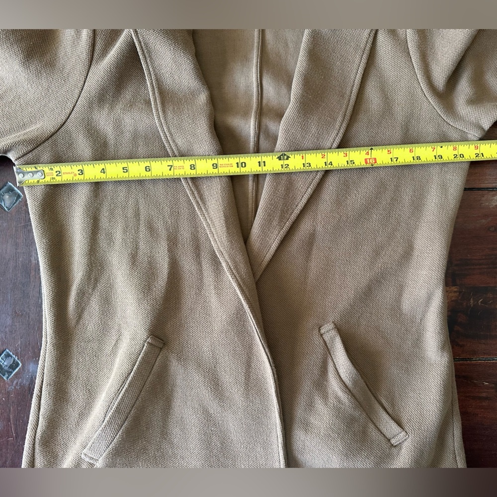 Matty M Camel Brown Knit Blazer Jacket – Size XL - Picture 7 of 7